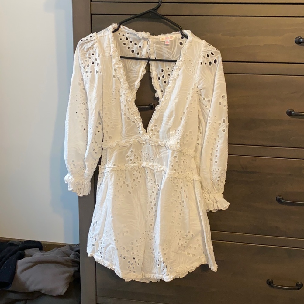 White Eyelet Romper